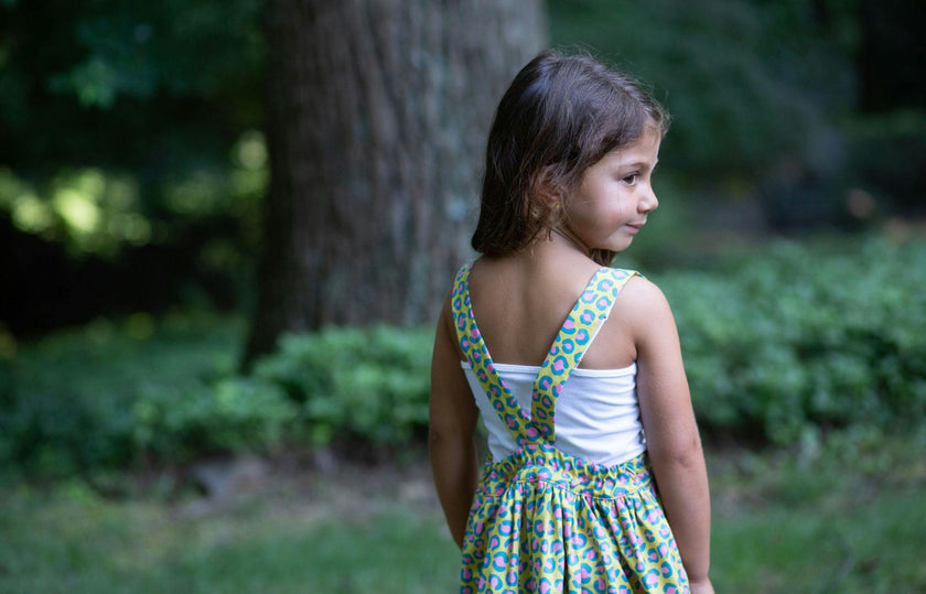 Pinafore Dress in Cheetah
