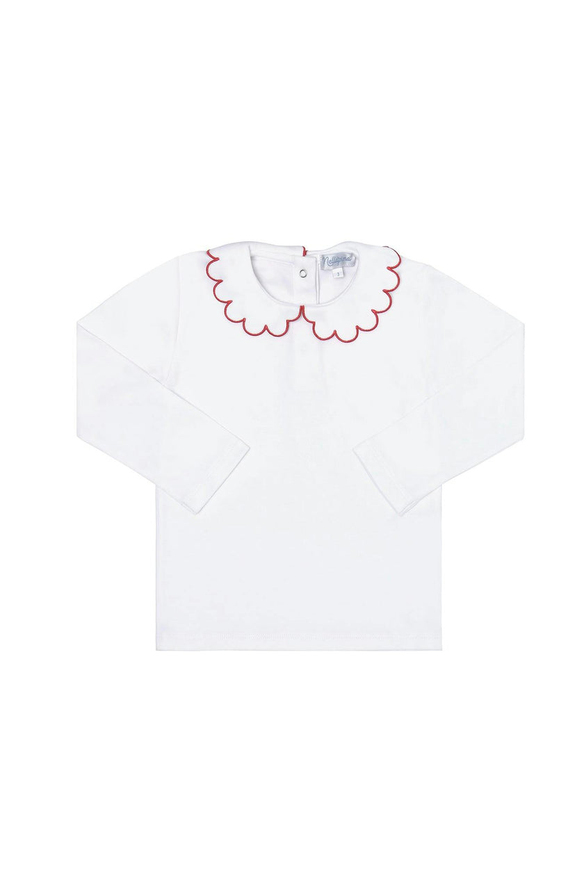 Nella Scallops Long Sleeve Tee