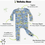 Pirate Cove Bamboo Convertible Footie
