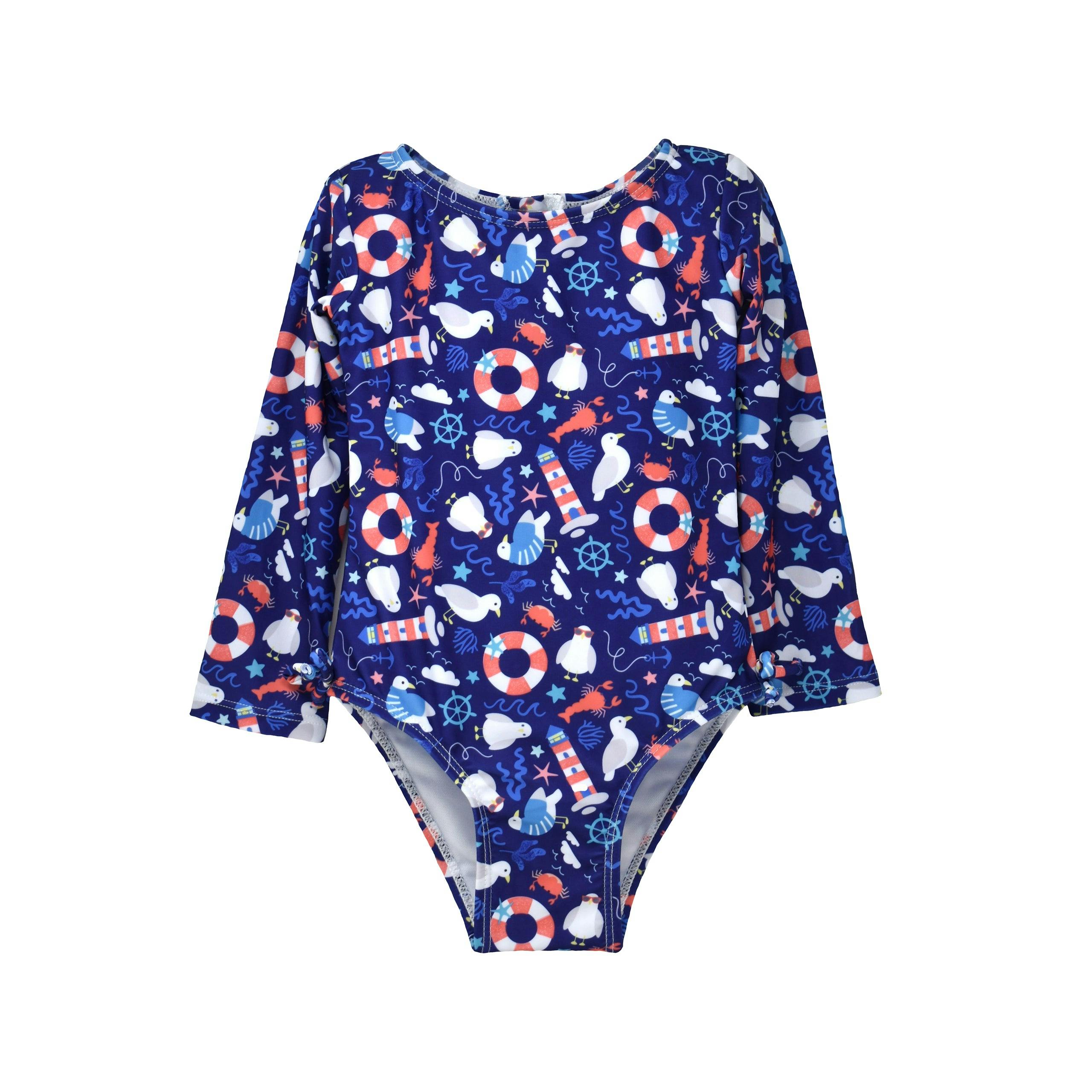 UPF 50+ Charlie L/S Rash Guard Swimsuit