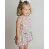 Floral Peplum Short Set