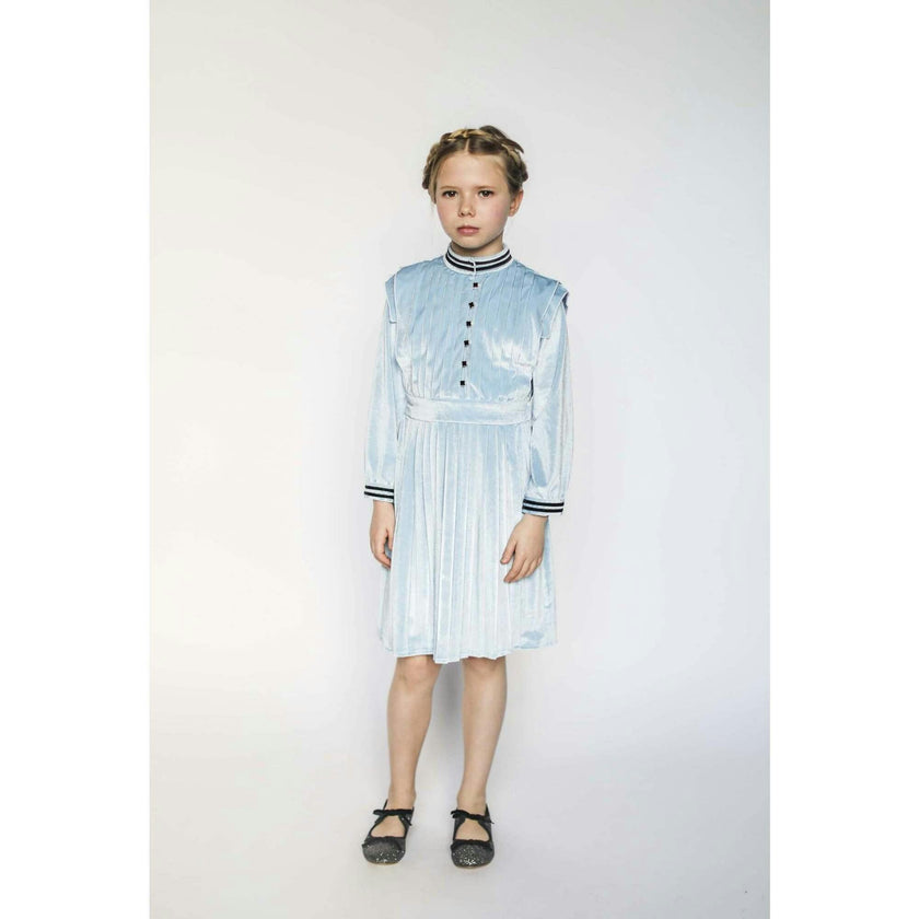 Vivienne dress (velvet sky blue)