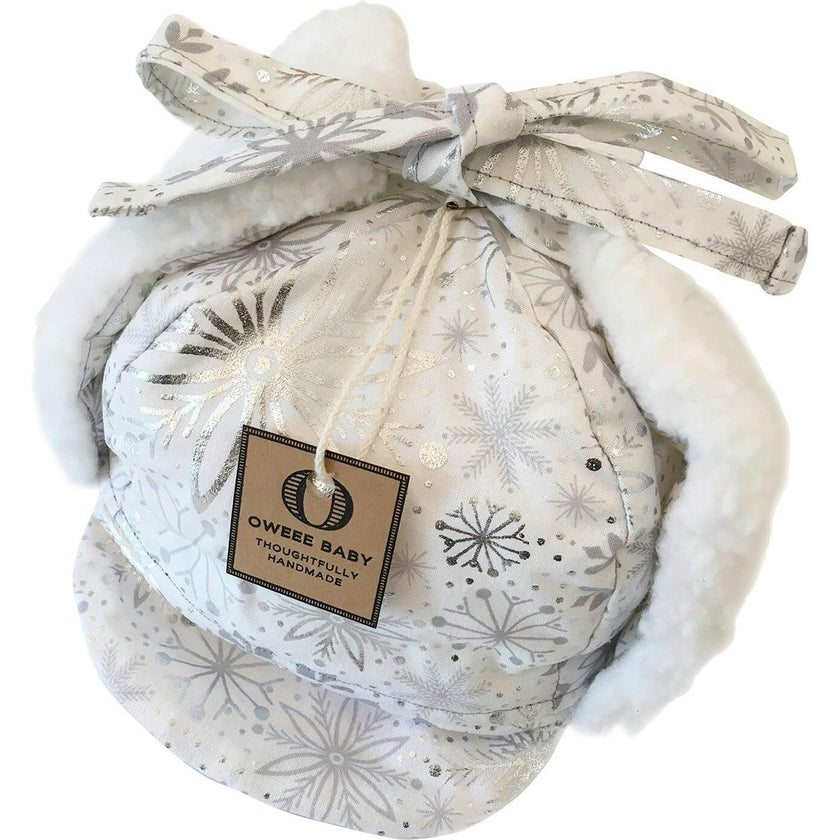 Winter Tie Hat, White