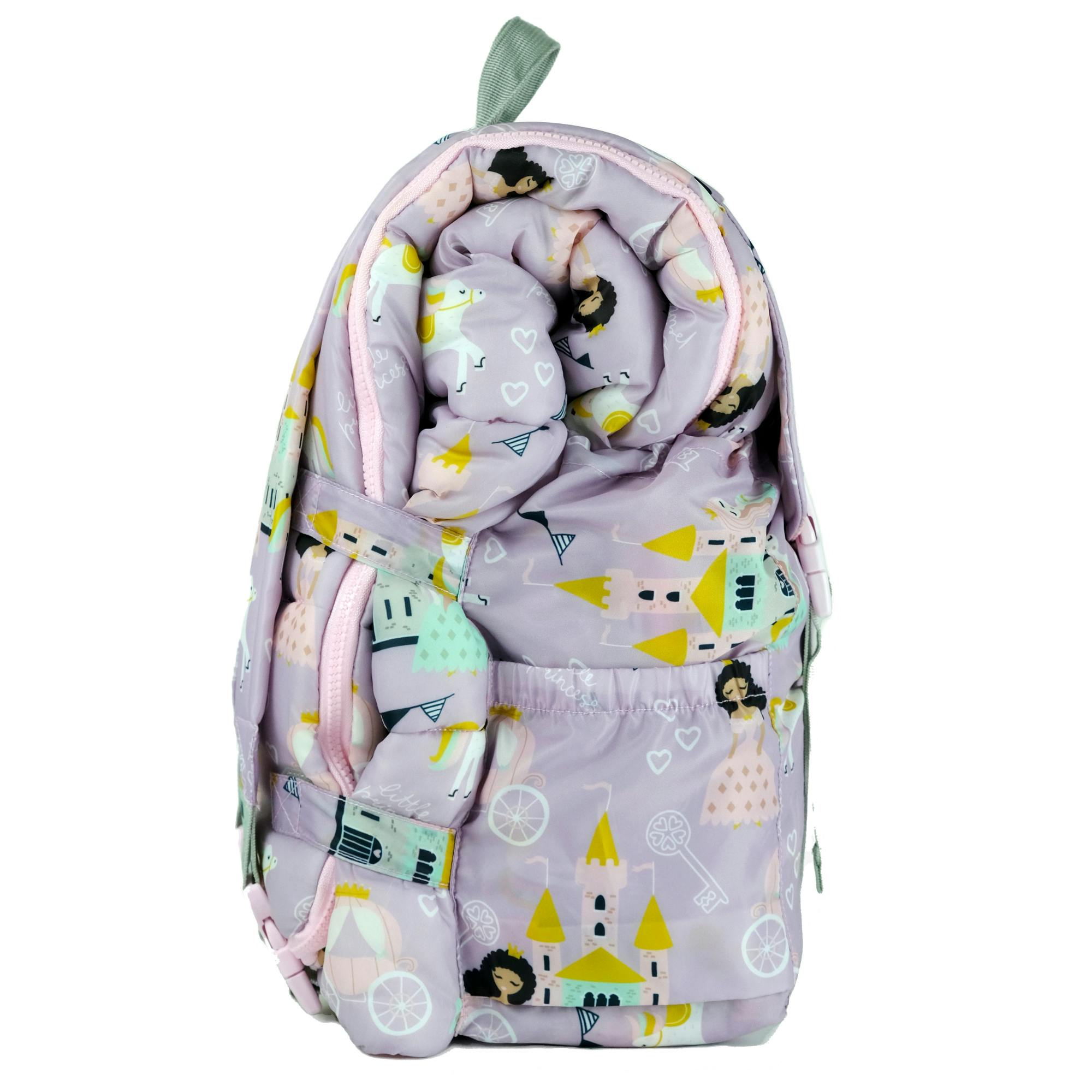 Sleep-N-Pack: Packable Sleeping Bag, Little Kid 3-6 yrs - Princesses