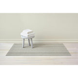 Skinny Stripe Shag Floor Mat, Neutral