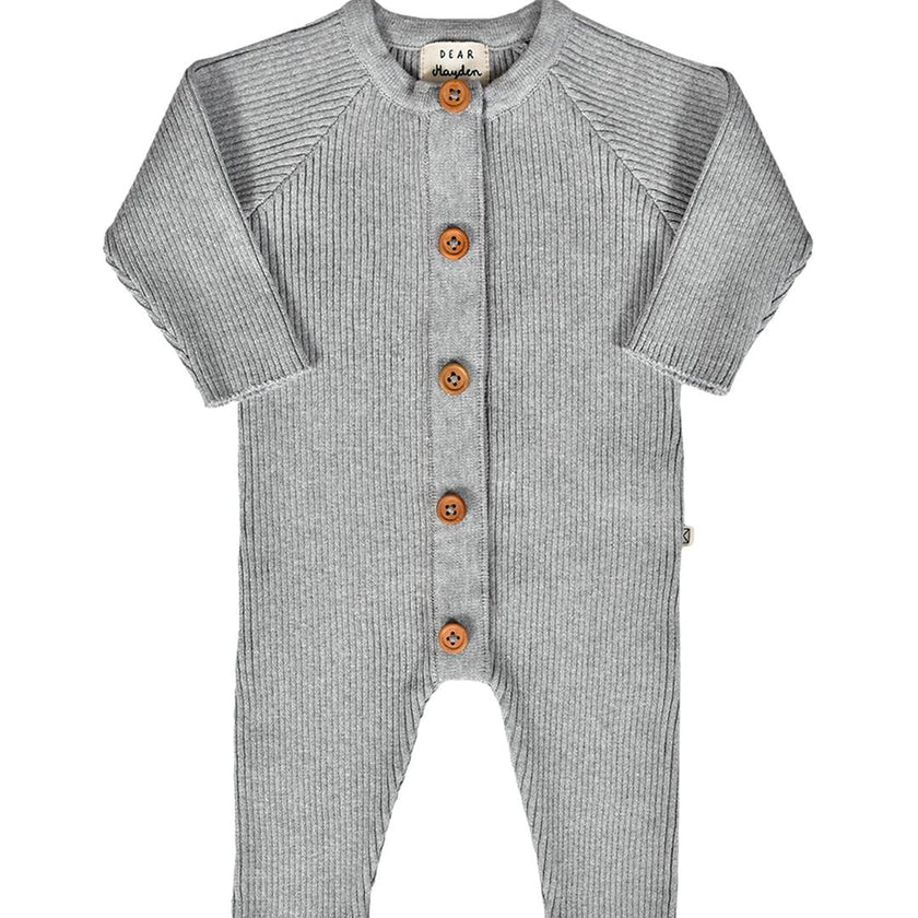 Jamie Magnetic Romper in Gray Melange