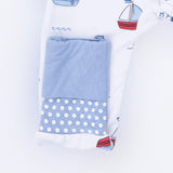 Bubbly Sailboats Blue - Convertible Romper