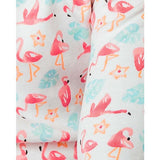 The Organic Long Sleeve Pajama Set [Flamingos]