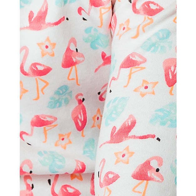 The Organic Long Sleeve Pajama Set [Flamingos]