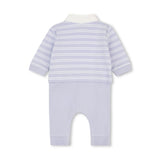 Pale Blue Logo Baby One-Piece Set