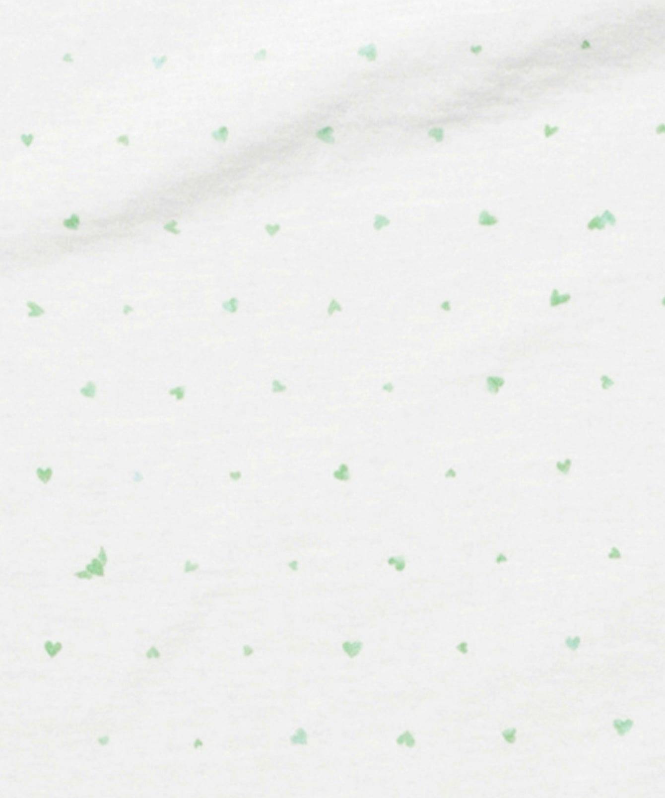 Marley Zip Pajama, Seafoam Hearts
