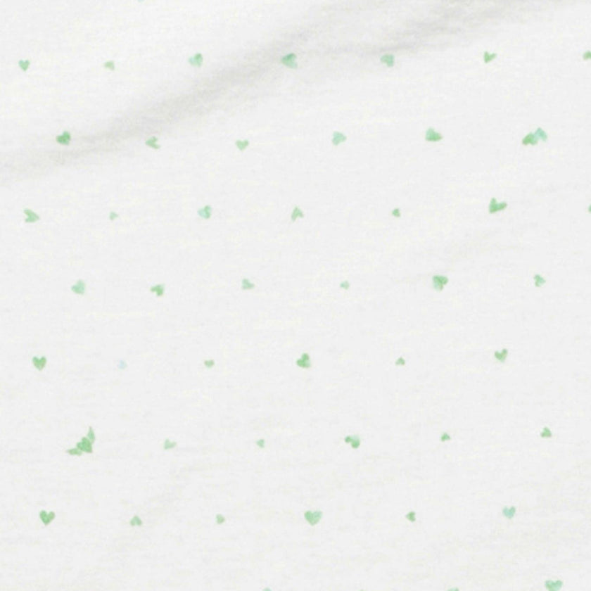 Marley Zip Pajama, Seafoam Hearts