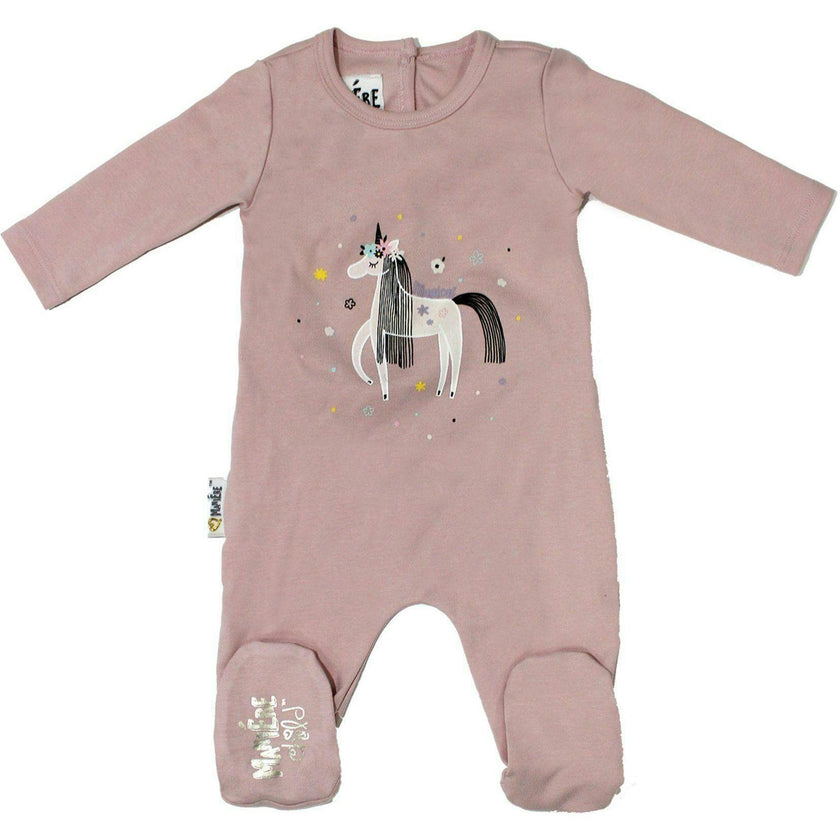 Little Hero Racoon Print Cotton Footie