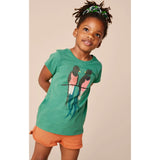 Quetzal Birds Graphic Tee, Green