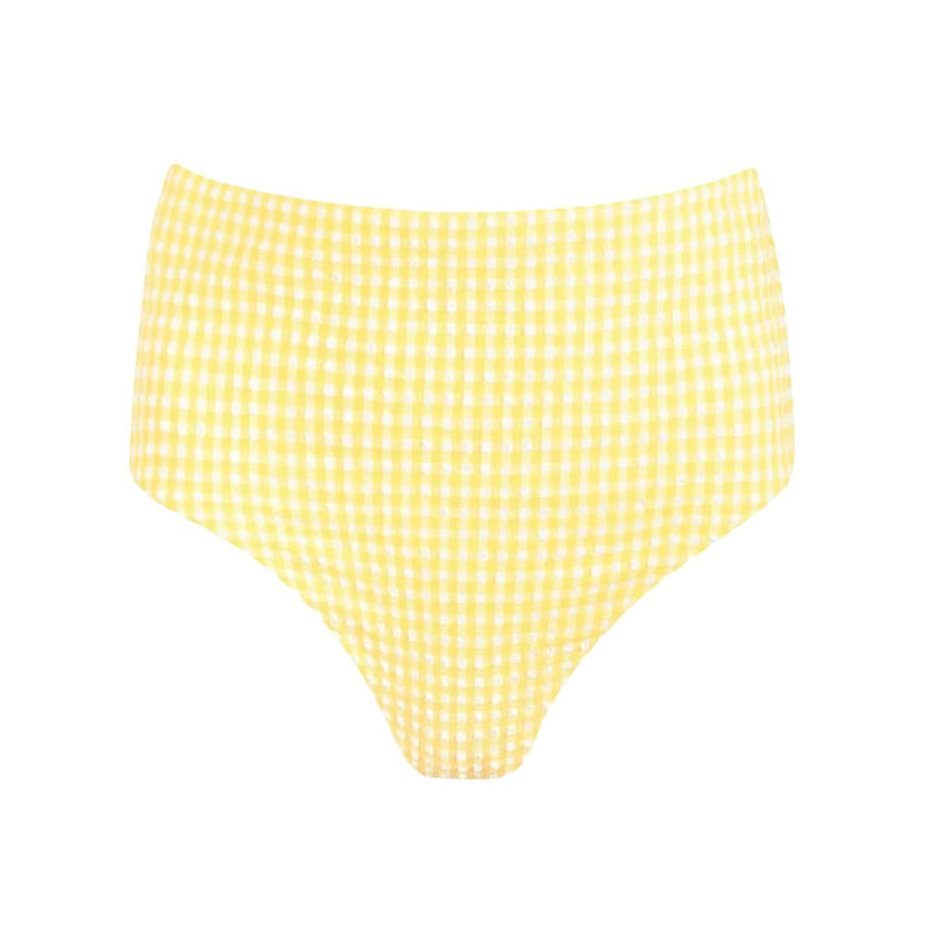 women's soleil gingham high waist bikini bottom