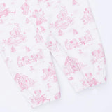Puppy Toile Pink - Convertible Gown