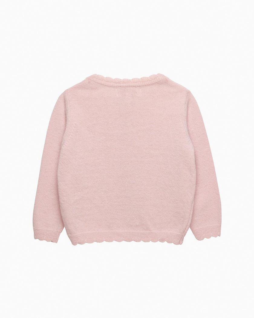 Baby Duck Cardigan in Pink
