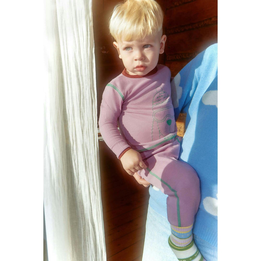 children's wool thermoactive longsleeve  - happy doggo