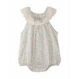 Cream Floral Lace Romper