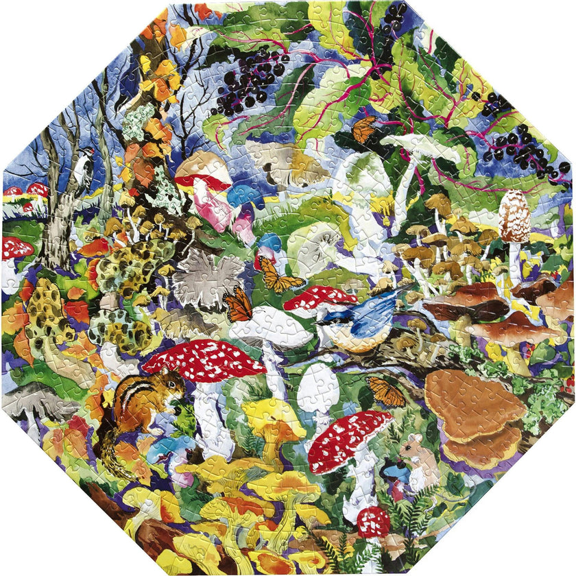 Piece&Love: Poisonous Mushrooms - 500 pc Octagonal Puzzle