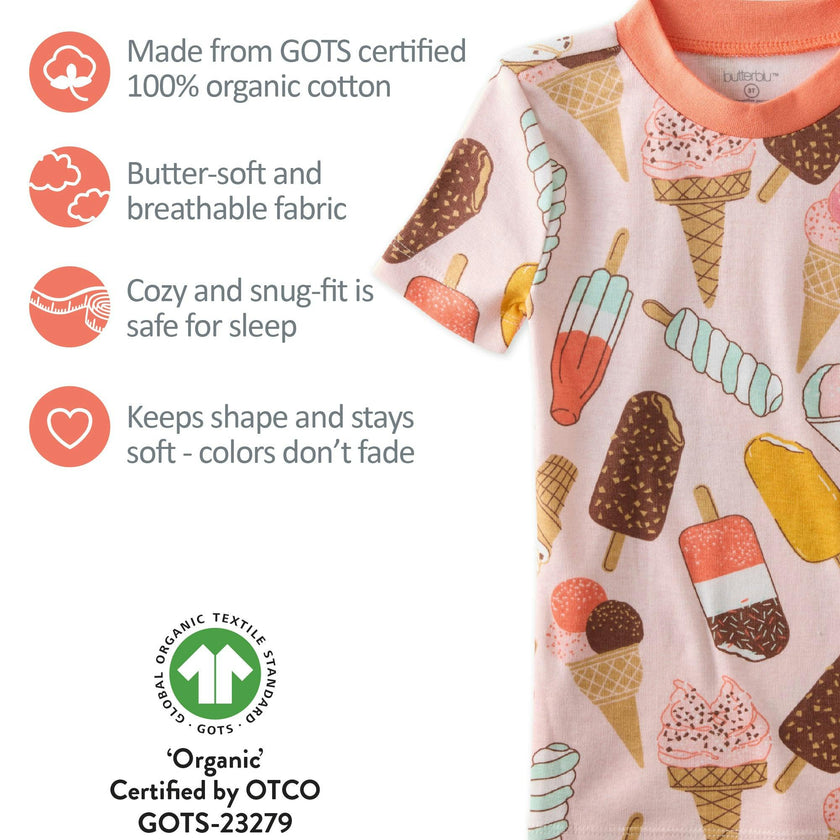 SHADE Snug-fit 2-Piece Toddler Pajamas for Boys & Girls