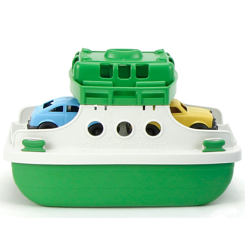 Ferry Boat - Green & White
