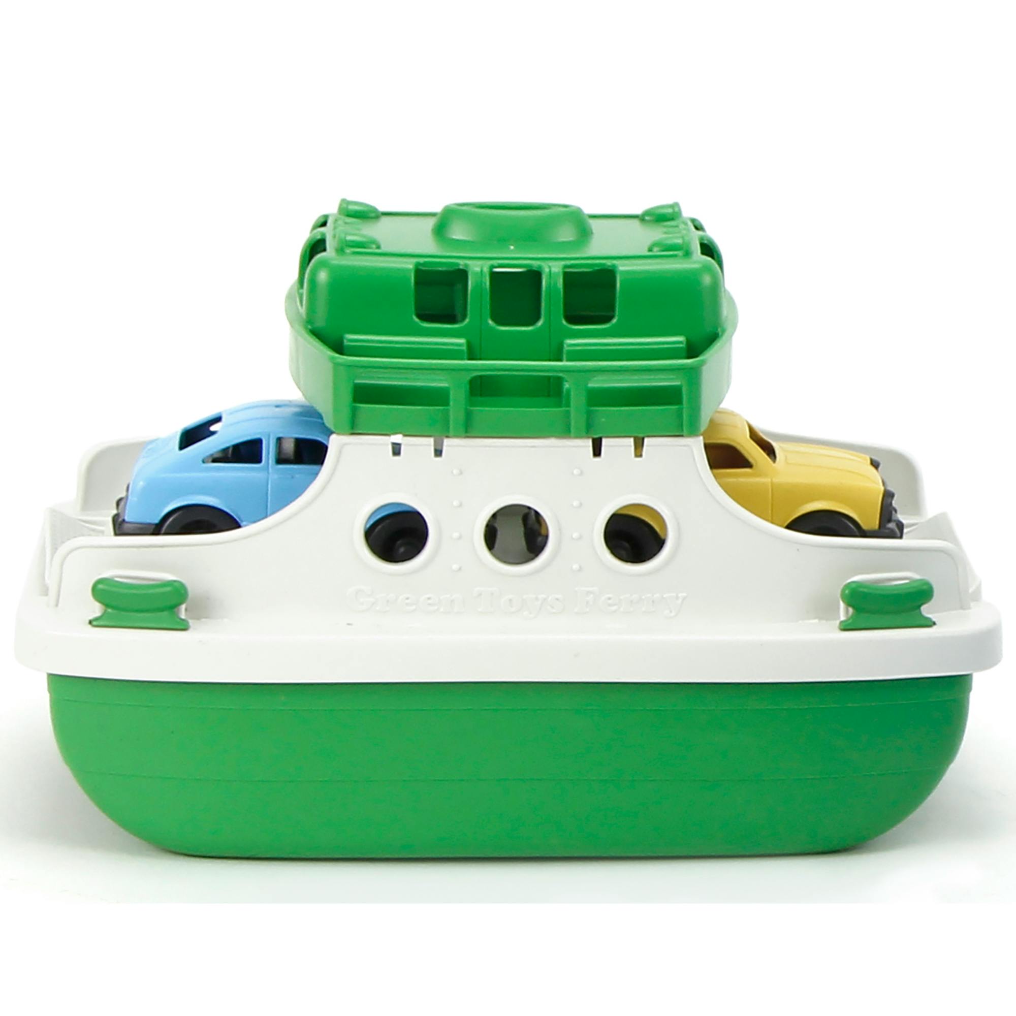 Ferry Boat - Green & White