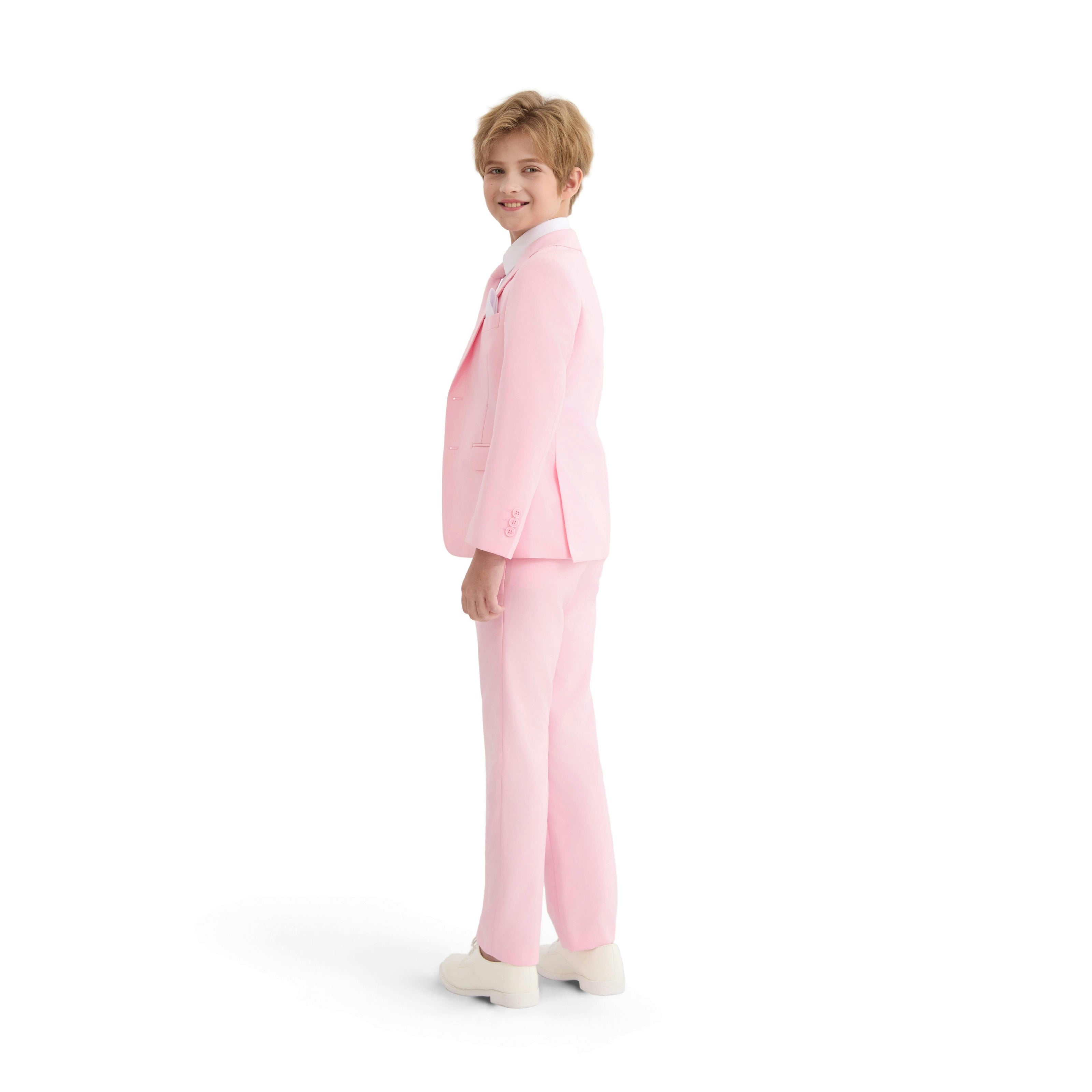 Pink Four-Piece Tailored Suit Set
