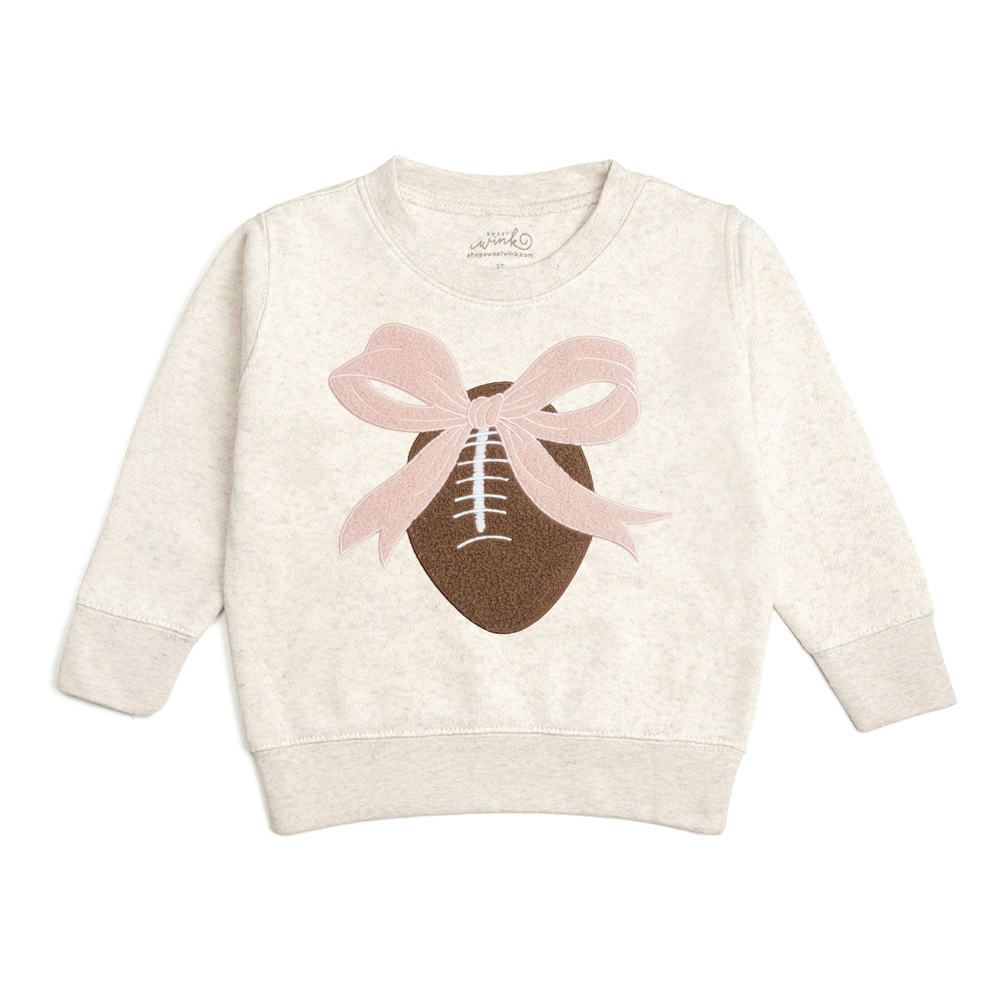 Coquette Football Patch Sweatshirt - Natural