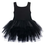 Black Solid Tutu Dress
