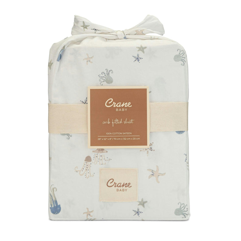 Cove Sea Life Cotton Fitted Crib Sheet
