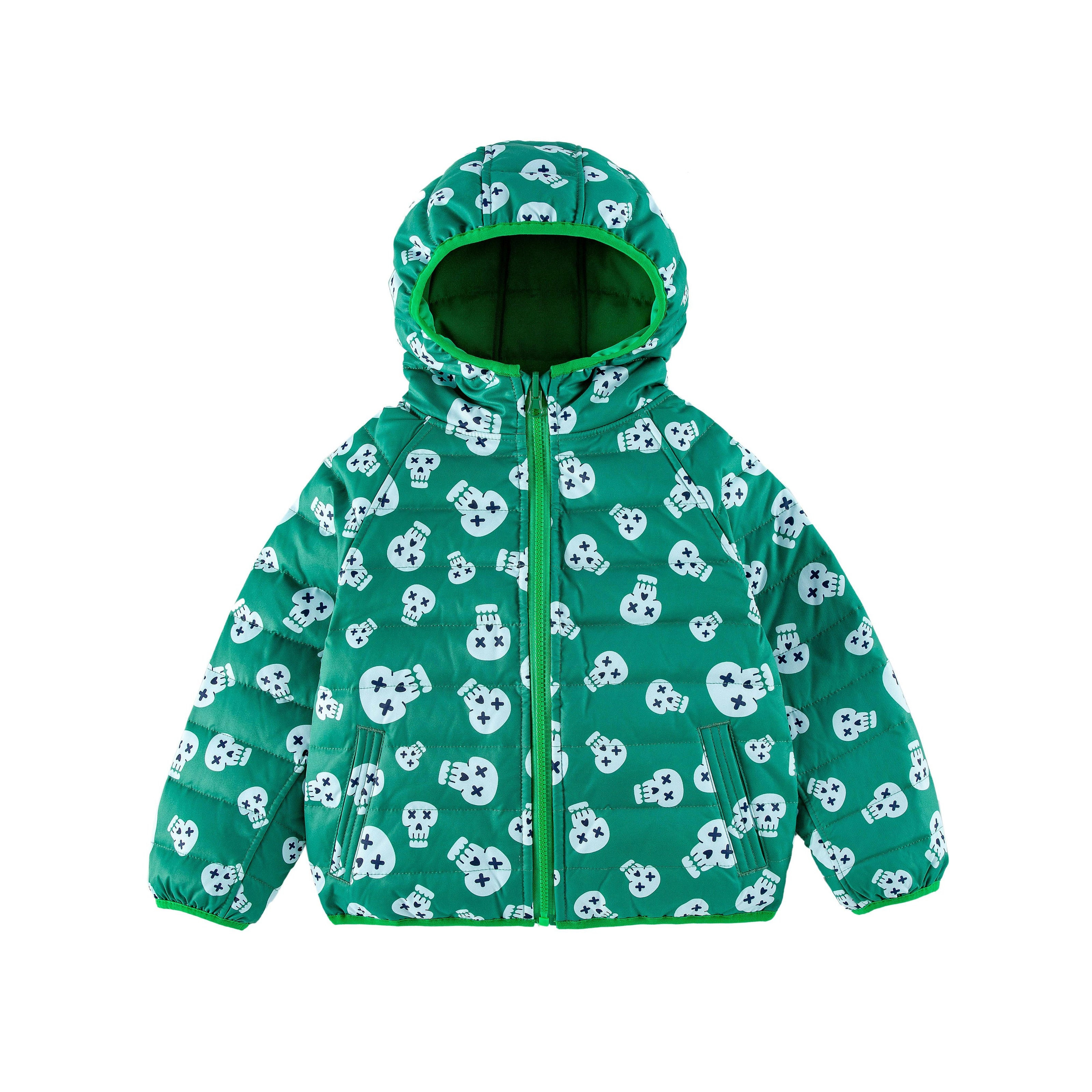 Ryan Reversible Puffer Hood Zipper Down Jacket