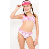 Krista Ruffle Floral Printed Bikini Swimsuit