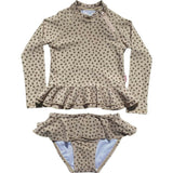 Reese 2-Piece Long Sleeve Peplum Top & Bottom Swimwear