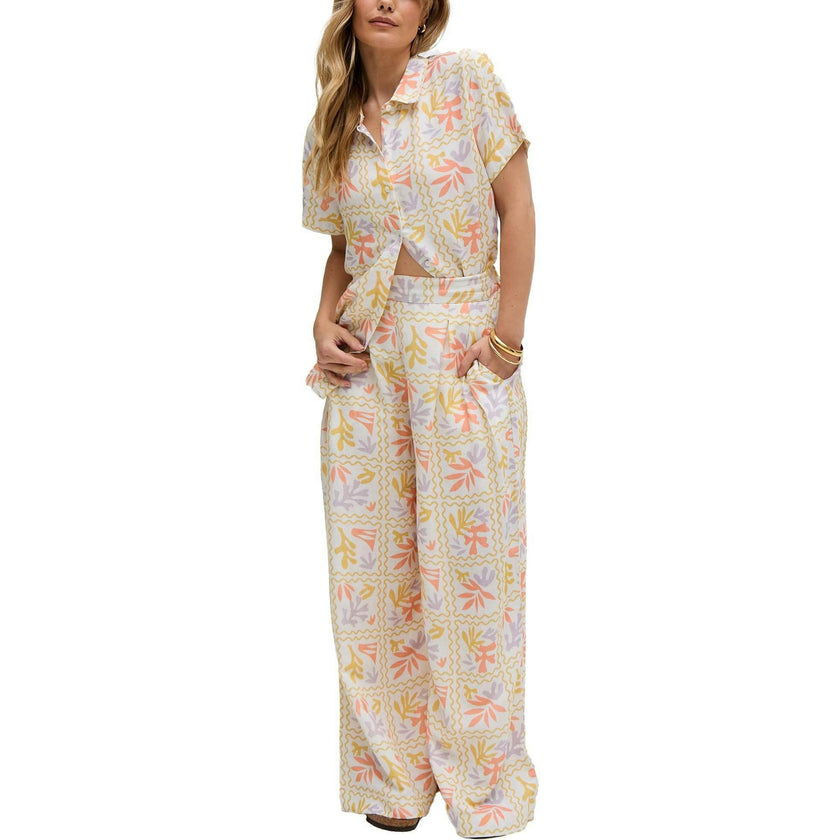 Matisse Wide Leg Patchwork Floral Print Trouser