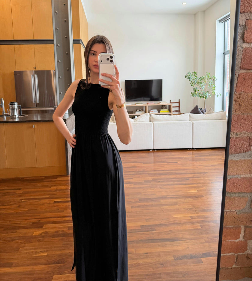 The Cosima Nap Dress - Black Jersey