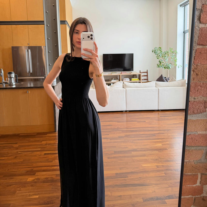 The Cosima Nap Dress - Black Jersey