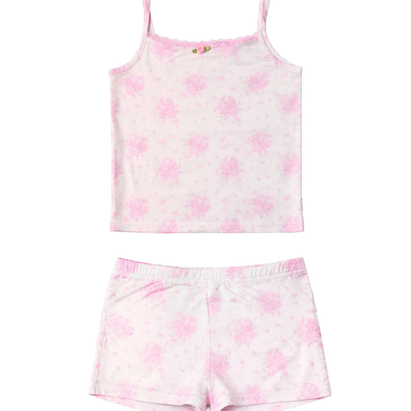 Floral Print Cami Jersey Set
