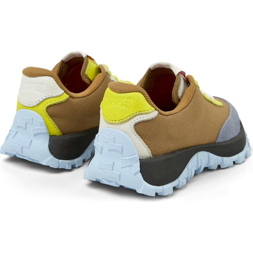 Kids Drift Trail Leather & Nubuck Vintage Twins Sneakers, Brown