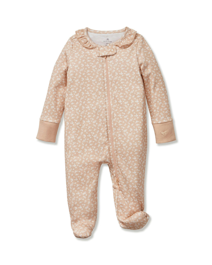 Baby's Pima Romper in Ditzy Waltz Camel