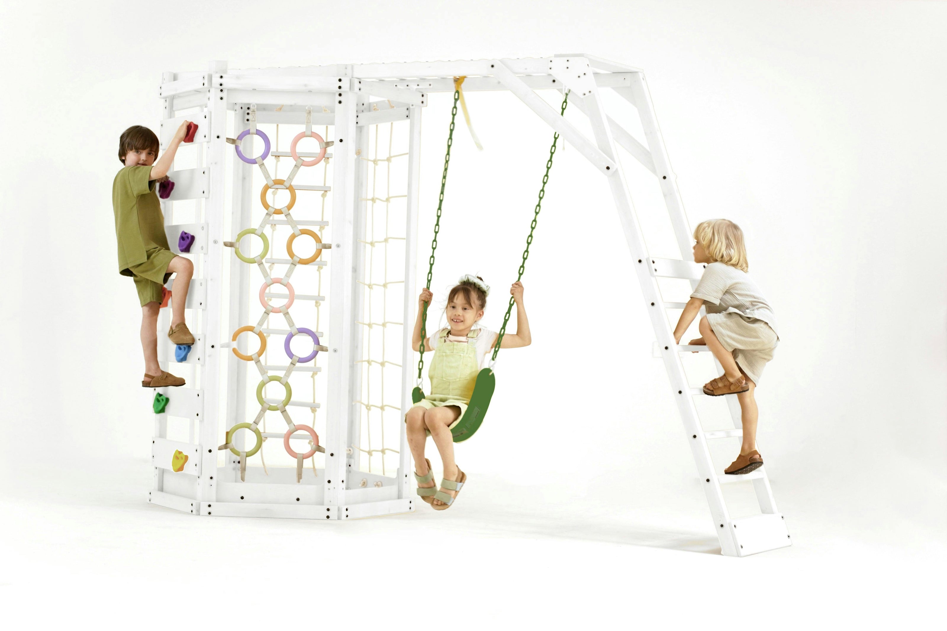Hawthorn XL – White | Octagon Outdoor Jungle Gym