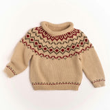 Intarsia Sweater in Ecru