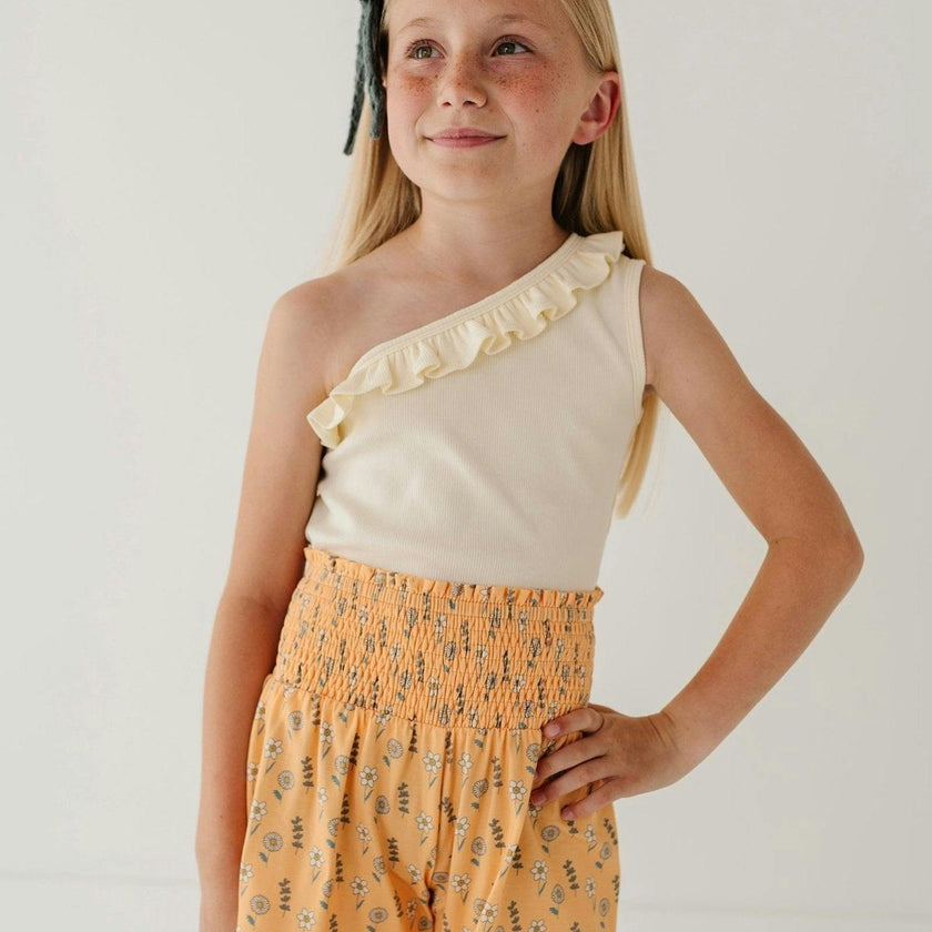 One-Shoulder Ribbed Tank