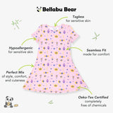 The Eye Pink Bamboo Girls' Short Sleeve Dress