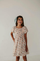 Peasant Bubble Sleeve Dress Isabella Paisley