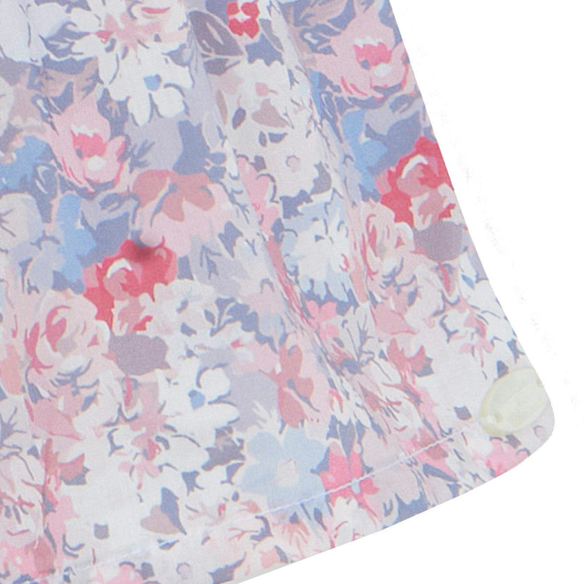 TARTINE ET CHOCOLAT Liberty Smocked Dress - Gris Moyen Chiné