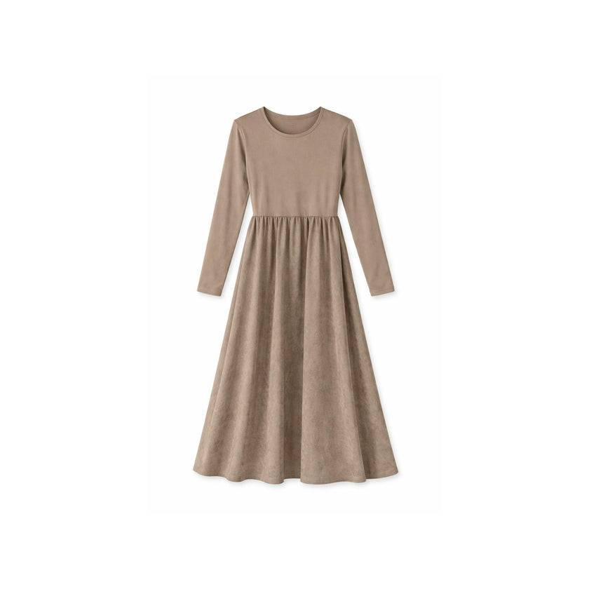 Suede Midi Dress