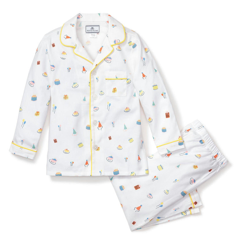 Kid's Twill Pajama Set in Birthday Wishes