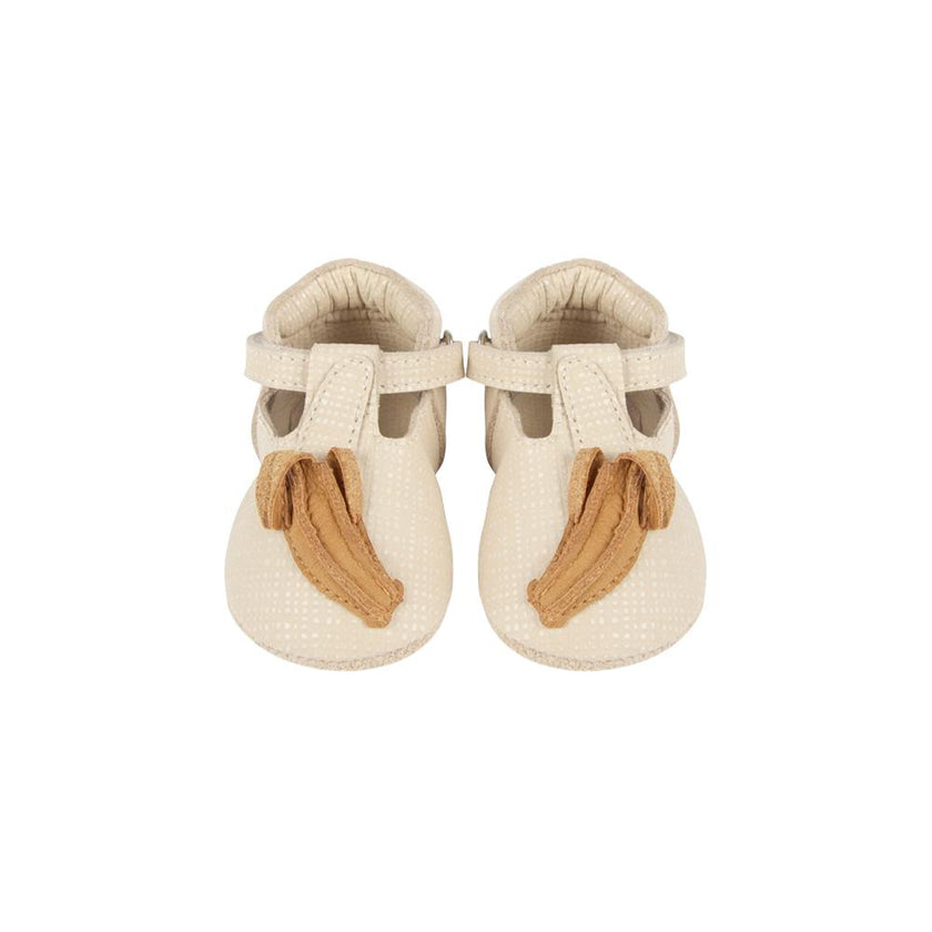 Nanoe Shoes | Banana | Cream Scored Leather