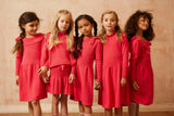 Bow Tie Dress | Raspberry